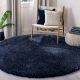 Soft Navy Blue Shaggy Hall Rug